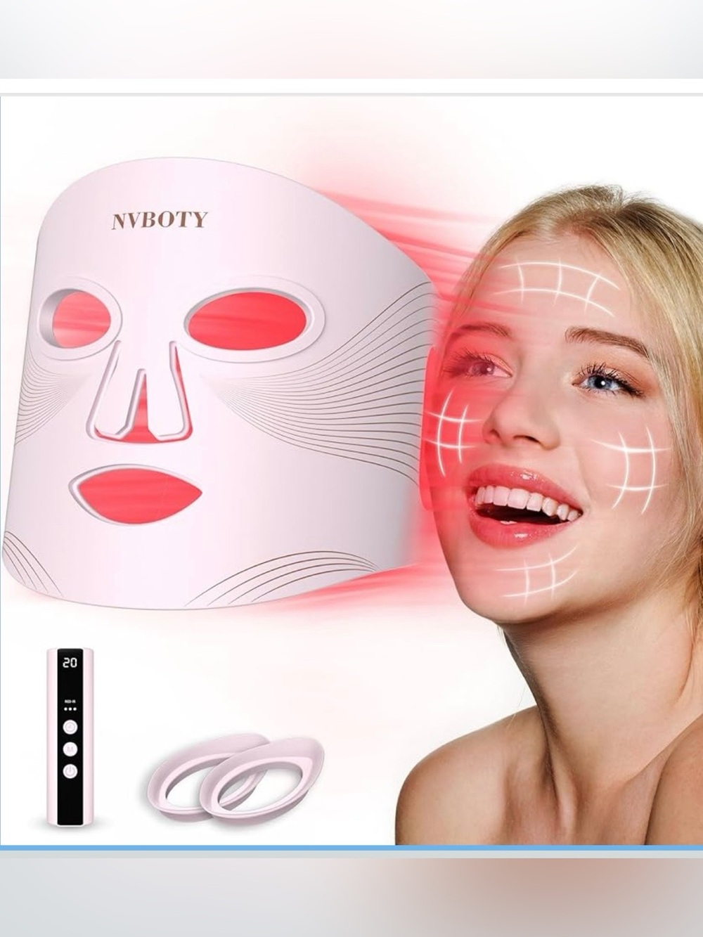 Red Light Therapy Face Mask - 4 modes